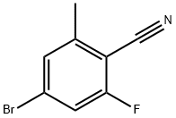 4-溴-2-氟-6-甲基苄腈 结构式