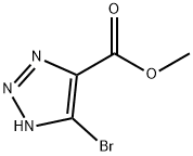 5-溴-1H-1,2,3-三唑-4-甲酸甲酯 结构式