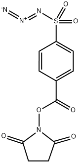 4-(叠氮基磺酰基)苯甲酸 <I>N</I>-琥珀酰亚胺酯 结构式