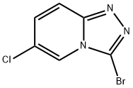 3-溴-6-氯[1,2,4]三唑并[4,3-A]吡啶 结构式