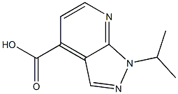 1-异丙基-1H-吡唑并[3,4-B]吡啶-4-羧酸 结构式