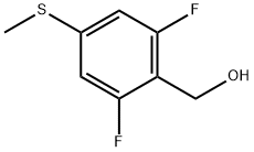 2,6-二氟-4-(甲硫基)苄醇 结构式
