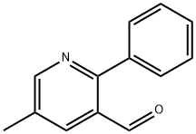 5-甲基-2-苯基吡啶-3-甲醛 结构式