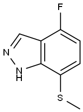 4-氟-7-(甲硫基)-1H-吲唑 结构式