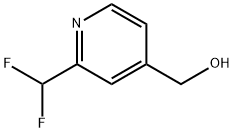 (2-(DIFLUOROMETHYL)PYRIDIN-4-YL)METHANOL 结构式