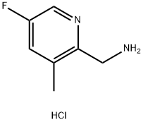 (5-氟-3-甲基吡啶-2-基)甲胺盐酸盐 结构式
