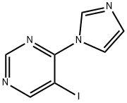 4-(1H-imidazol-1-yl)-5-iodoPyrimidine 结构式