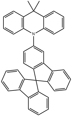 9,10-二氢-9,9-二甲基-10-(9,9-螺环并[9H-芴]-3-基)吖啶 结构式