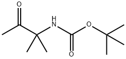 TERT-BUTYL 2-METHYL-3-OXOBUTAN-2-YLCARBAMATE 结构式