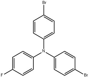 N,N-双(4-溴苯基)-4-氟苯胺 结构式
