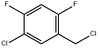 1-氯-5-(氯甲基)-2,4-二氟苯 结构式