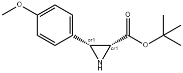 cis-tert-Butyl 3-(4-methoxyphenyl)aziridine-2-carboxylate 结构式