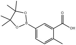 4-甲基-3-羧酸苯硼酸频哪醇酯 结构式