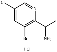 1-(3-溴-5-氯吡啶-2-基)乙胺盐酸盐 结构式