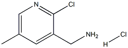 (2-氯-5-甲基吡啶-3-基)甲胺盐酸盐 结构式