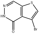3-溴代噻吩并[2,3-D]哒嗪-4(5H)- 酮 结构式