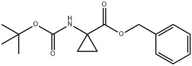 1-[[(1,1-dimethylethoxy)carbonyl]amino]cyclopropanecarboxylic acid phenylmethyl ester 结构式