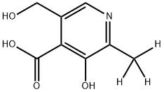 4-Pyridoxic Acid-D3 结构式