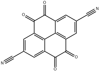 4,5,9,10-芘四酮-2,7-二甲腈 结构式