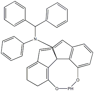 (11AR)-N-(二苯基甲基)-10,11,12,13-四氢-N-苯基-二茚并[7,1-DE:1',7'-FG][1,3,2]二氧杂膦-5-胺 结构式