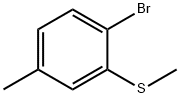 1-Bromo-4-methyl-2-(methylthio)benzene 结构式