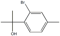 2-溴-Α,Α,4-三甲基苯甲醇 结构式