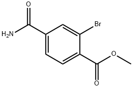 methyl 2-bromo-4-carbamoylbenzoate 结构式