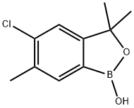 5-chloro-1,3-dihydro-1-hydroxy-3,3,6-trimethyl-2,1-benzoxaborole 结构式