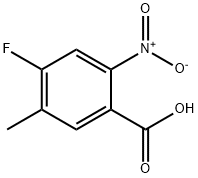 4-氟-5-甲基-2-硝基苯甲酸 结构式