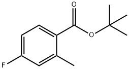 4-氟-2-甲基苯甲酸叔丁酯 结构式