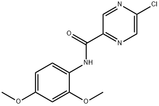 5-Chloro-N-(2,4-dimethoxyphenyl)pyrazine-2-carboxamide 结构式