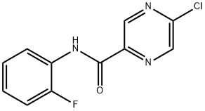5-Chloro-N-(2-fluorophenyl)pyrazine-2-carboxamide 结构式