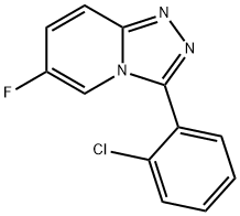 3-(2-Chlorophenyl)-6-fluoro-[1,2,4]triazolo[4,3-a]pyridine 结构式