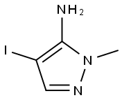 4-碘-1-甲基-1H-吡唑-5-胺 结构式