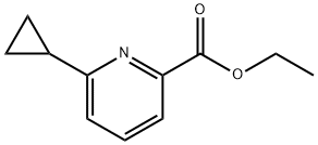 ETHYL 6-CYCLOPROPYLPYRIDINE-3-CARBOXYLATE 结构式