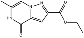 乙基 4-羟基-6-甲基吡唑并[1,5-A]吡嗪-2-甲酸基酯 结构式