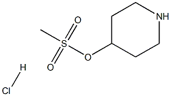 4-甲烷磺酰氧基哌啶盐酸盐 结构式