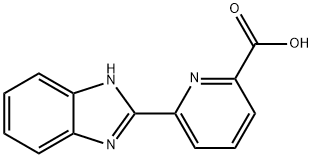 6-(2-苯并咪唑基)吡啶-2-甲酸 结构式