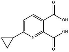 6-cyclopropylpyridine-2,3-dicarboxylic acid 结构式