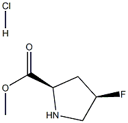 (2R,4R)-4-氟吡咯烷-2-羧酸甲酯盐酸盐 结构式