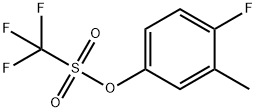 4-Fluoro-3-methylphenyltrifluoromethanesulphonate97% 结构式