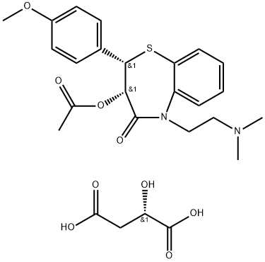 地尔硫卓苹果酸盐 结构式