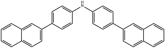 4-(2-萘基)-N-[4-(2-萘基)苯基]苯胺 结构式
