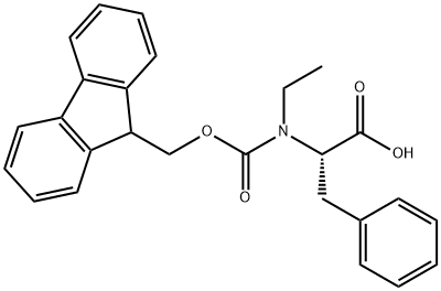 N-FMOC-N-乙基-L-苯丙氨酸 结构式