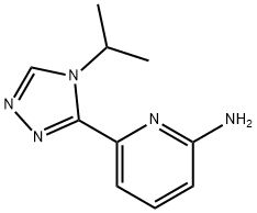 6-(4-异丙基 - 4H-1,2,4-三唑-3-基)吡啶-2-胺 结构式