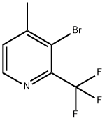 3-溴-4-甲基-2-三氟甲基吡啶 结构式