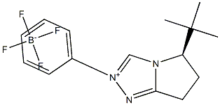 (R)-5-(叔丁基)-2-苯基-6,7-二氢-5H-吡咯并[2,1-C][1,2,4]三唑-2-鎓 四氟硼酸盐 结构式