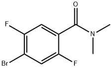 4-Bromo-2,5-difluoro-N,N-dimethylbenzamide 结构式