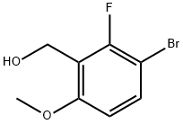 (3-溴-2-氟-6-甲氧基苯基)甲醇 结构式