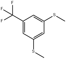 3,5-Bis(methylthio)benzotrifluoride 结构式